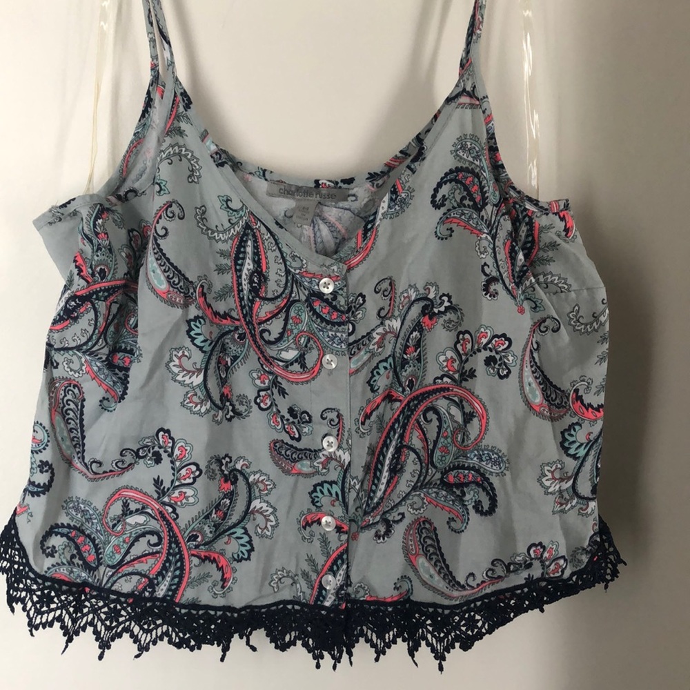 Paisley Crop Top